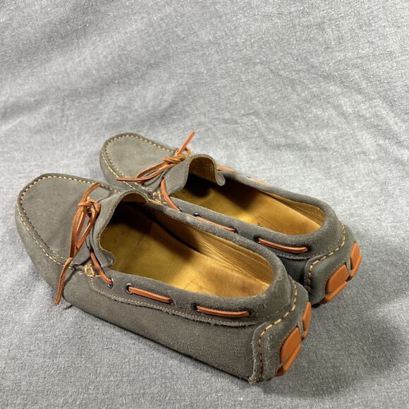 Mercanti Fiorentini Gray suede leather Mens 12 M Made In Brazil - Picture 3 of 10